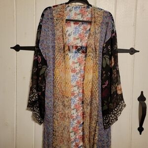 Source Unknown Vibrant Floral Swim Coverup